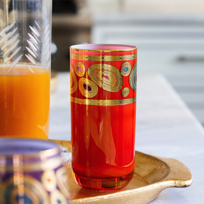 Regalia Highball Glass, Orange