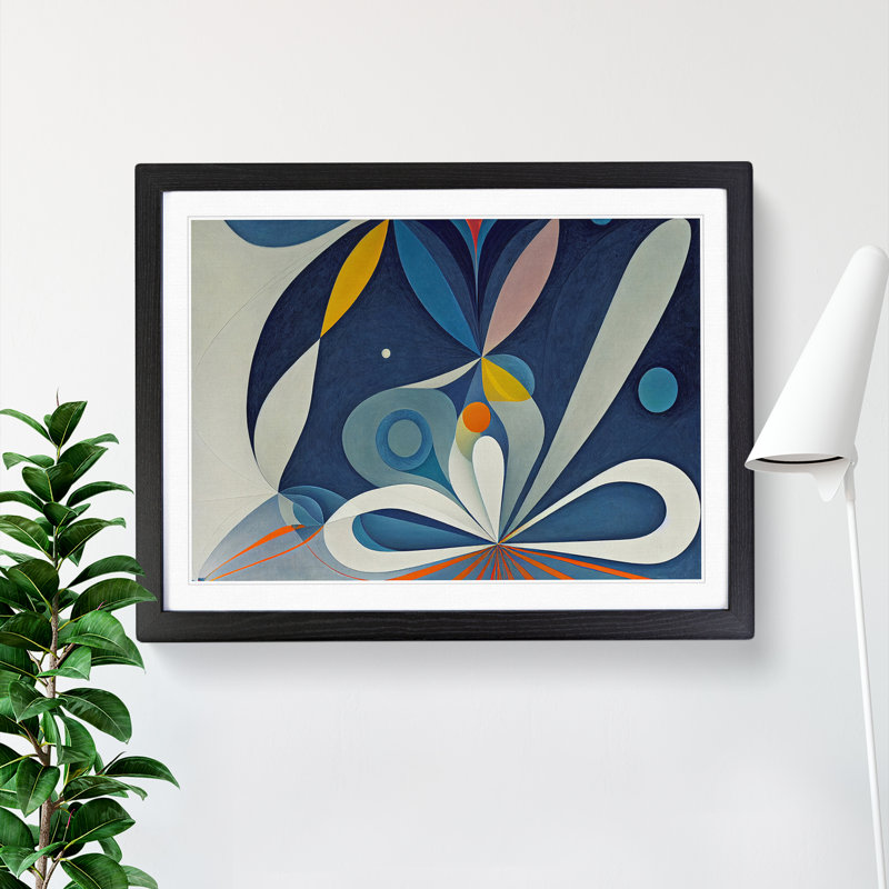 Unsurpassed Abstract Art - Framed Print, 34cm H x 46cm W x 2cm D, Black