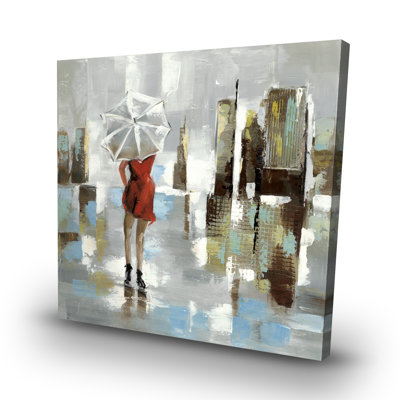 dress woman - 32"x32" art on canvas