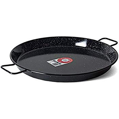 Enameled Cast Iron Paella Pan
