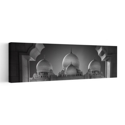 Grand Mosque Domes by Ahmed Thabet - Wrapped Canvas Panoramic Print