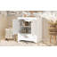 Meuble-lavabo de luxe 30 po avec lavabo en céramique, meuble-lavabo avec 2 grandes portes à fermeture douce, meuble de rangement en bois massif-1532009124