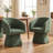Swivel Barrel Accent Chair, Soft Chenille-Textured Fabric, 360° Swivel, Deep Cushioned Seat without Pillow-1864976801