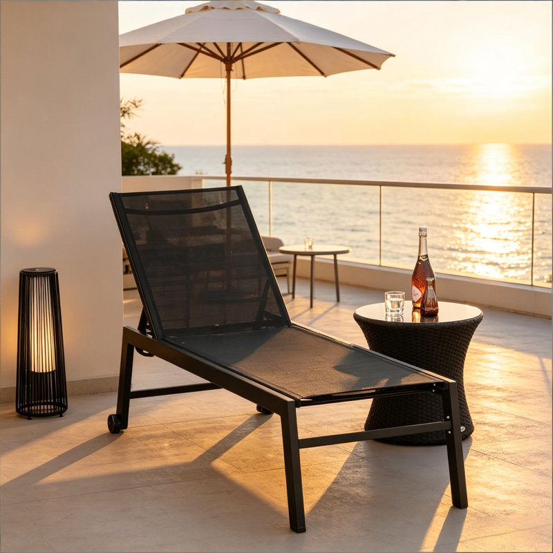Chaise de piscine confortable