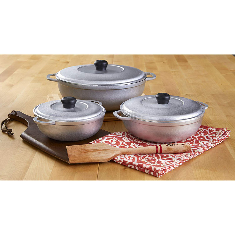 Cocotte ronde antiadhésive en aluminium IMUSA