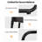 Outdoor Accent Chair, Modern Metal Outdoor Lounge Chair, Comfy Patio Accent Chair with Padded Seat, All Weather Outdoor Patio Chair for Living Room, Apartment, Bedroom, Poolside, Dark Grey-14595422-14595417