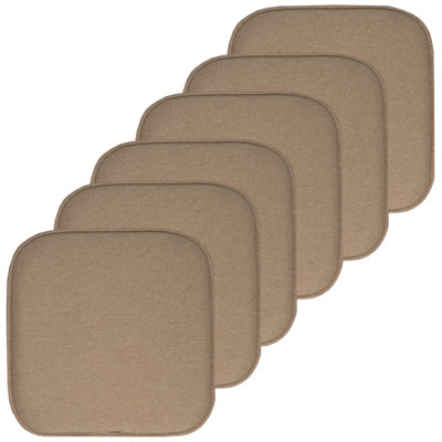 Coussin de chaise en mousse à mémoire de forme antidérapante 16 po x 16 po Charlotte Jacquard