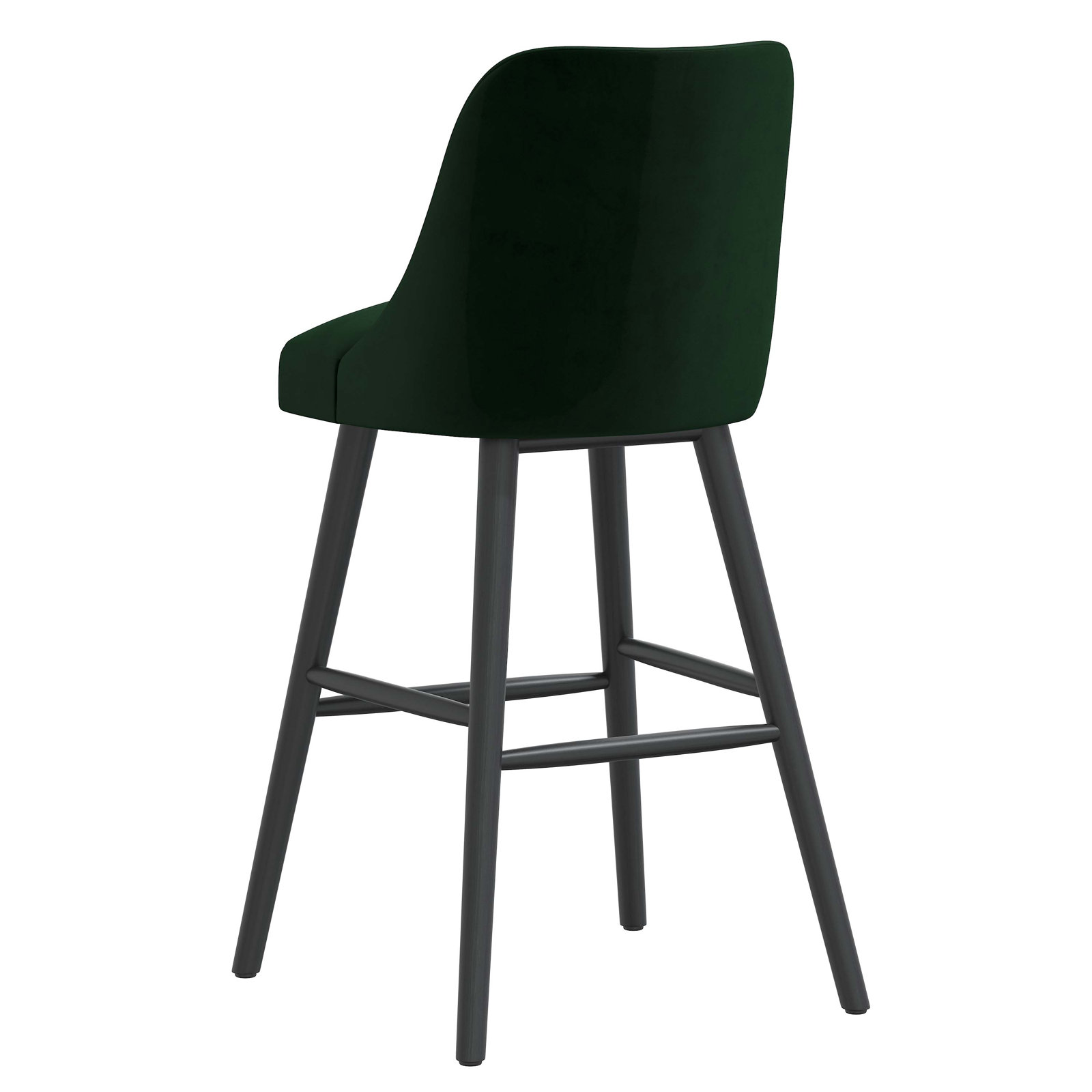 Gallie Bar and Counter Stool, Bar Stool (30" Seat Height), Dark Green