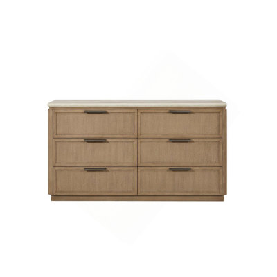 Façade de tiroir en placage de commode
