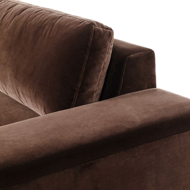 Isaiah 104" Upholstered Sofa, Surrey Cocoa