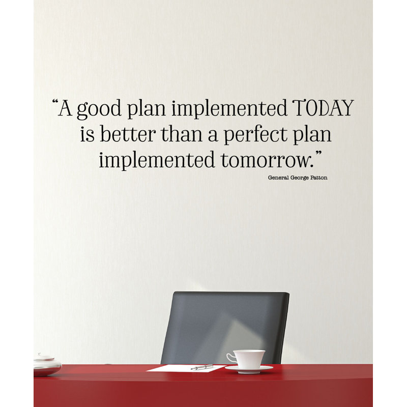 Décalcomanie murale "good plan" à chevrons™
