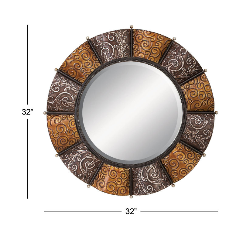 Dereona Metal Wall Mirror