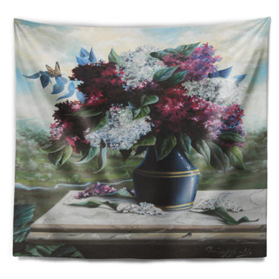 Tapisserie à fleurs