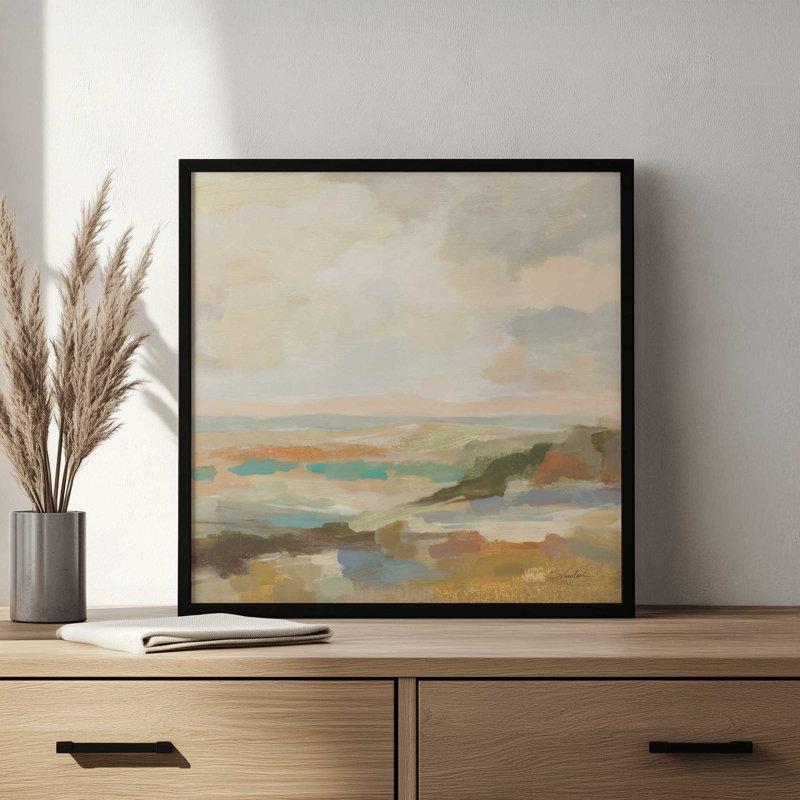 Reproduction d'art «Mute Harmony» par Silvia Vassileva, H 12 po x l 12 po, Doré