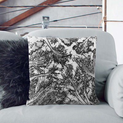 Vaulted Tree Branches Cushion with Filling
