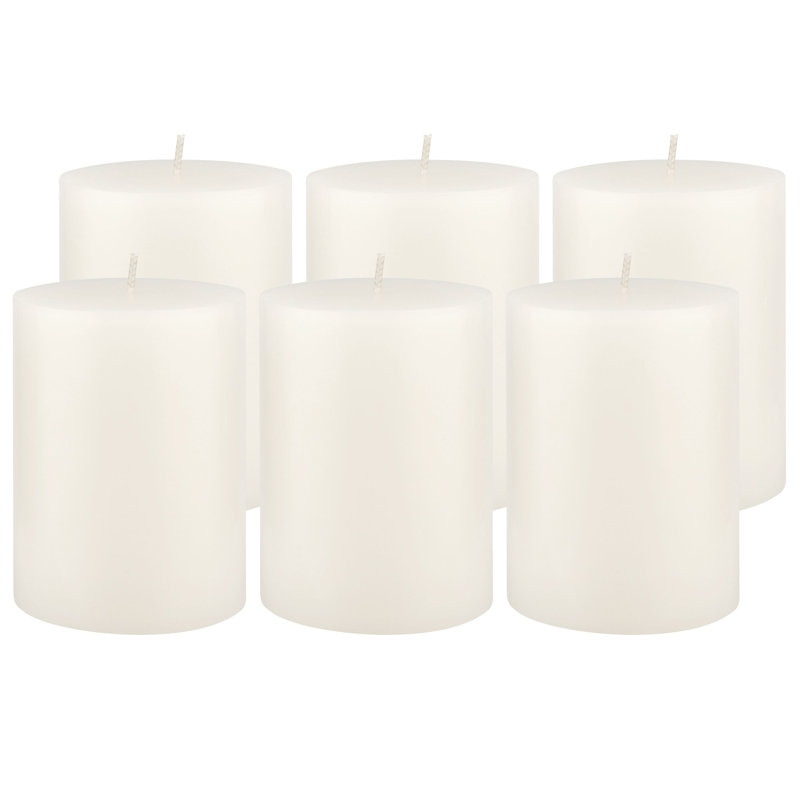 Ensemble de bougies longues 6 pièces, H 4 po x l 3 po x P 3 po