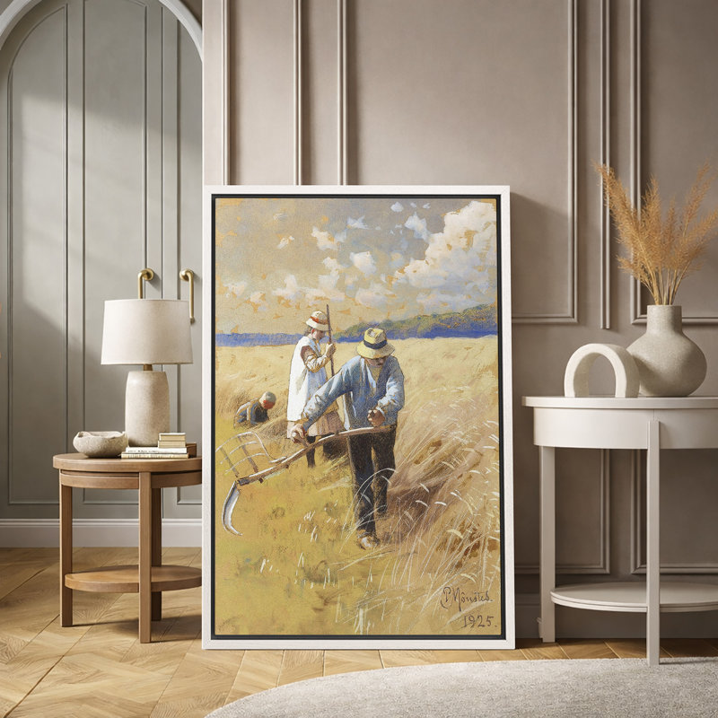 Golden Farm Field Farmers, H 24 po x l 16 po x P 1,5 po, Cadre flottant blanc