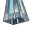 13cm H Glass Square Pendant Shade ( No Direct Attachment Method ) in Blue