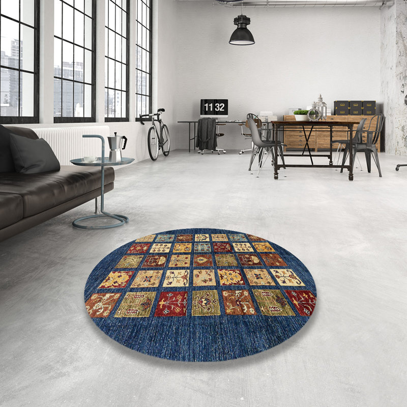 Abstract Indoor Rug, Round 6'