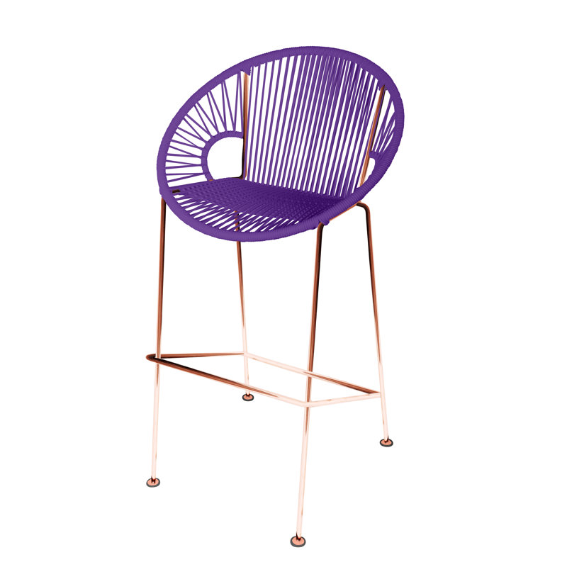Tabouret 31 ", Cuivre, Mauve