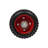 6'' Heavy-Duty Rubber Wheel, Double-U Bolts Gate Rollers, 2PCS Gate Rollers