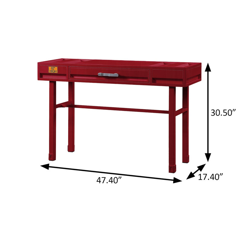 Meuble-lavabo l 47,4 po, Rouge