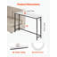 Console moderne avec prise de courant intégrée, canapé étroit avec structure en fer robuste et dispositif anti-basculement pour le salon, le vestibule, le couloir