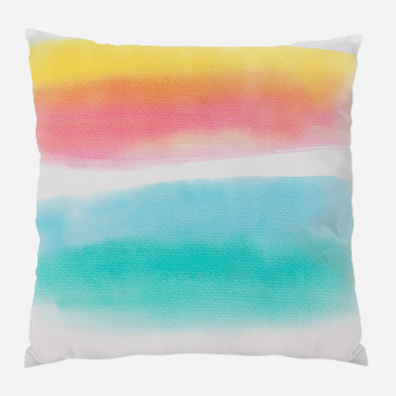 Coussin watercolour Breen, Microsuède, Intérieur