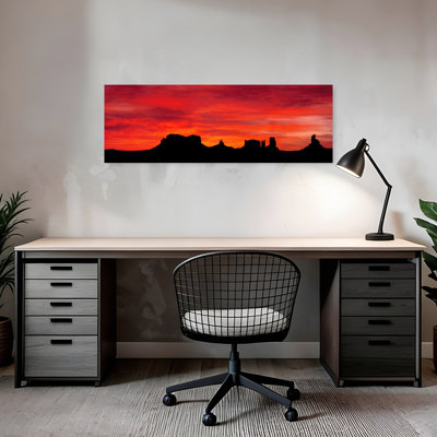 États-Unis, Utah, Monument Valley Tribal Park, art abstrait contemporain, paysage, art mural