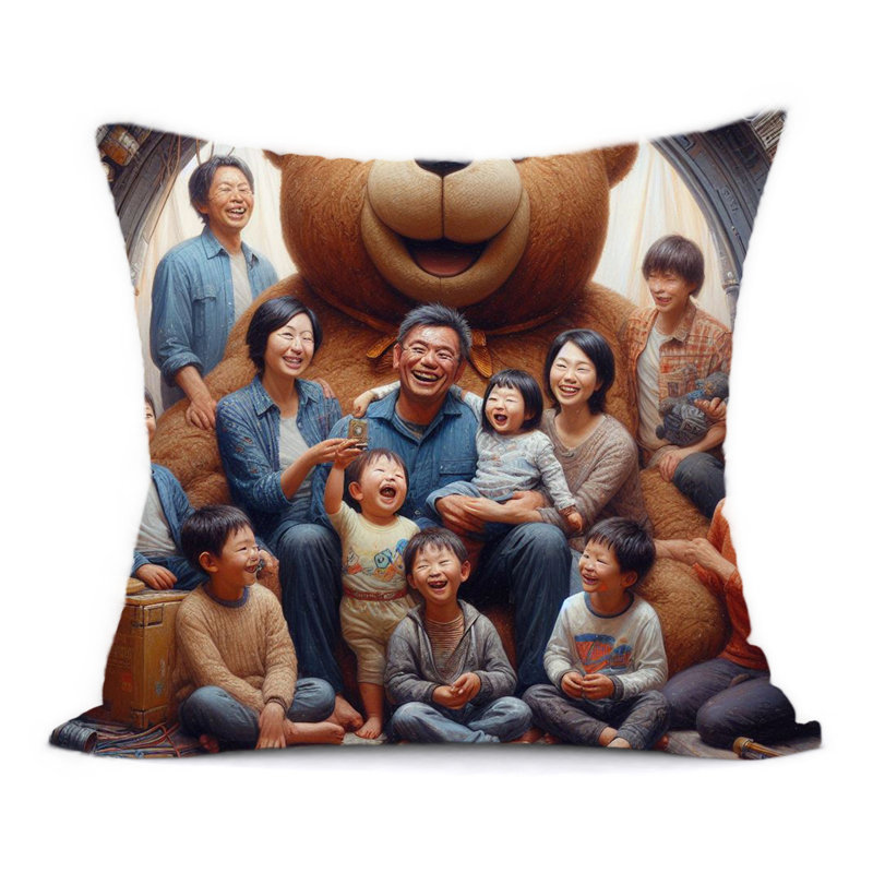 Abstract Reversible Throw Pillow