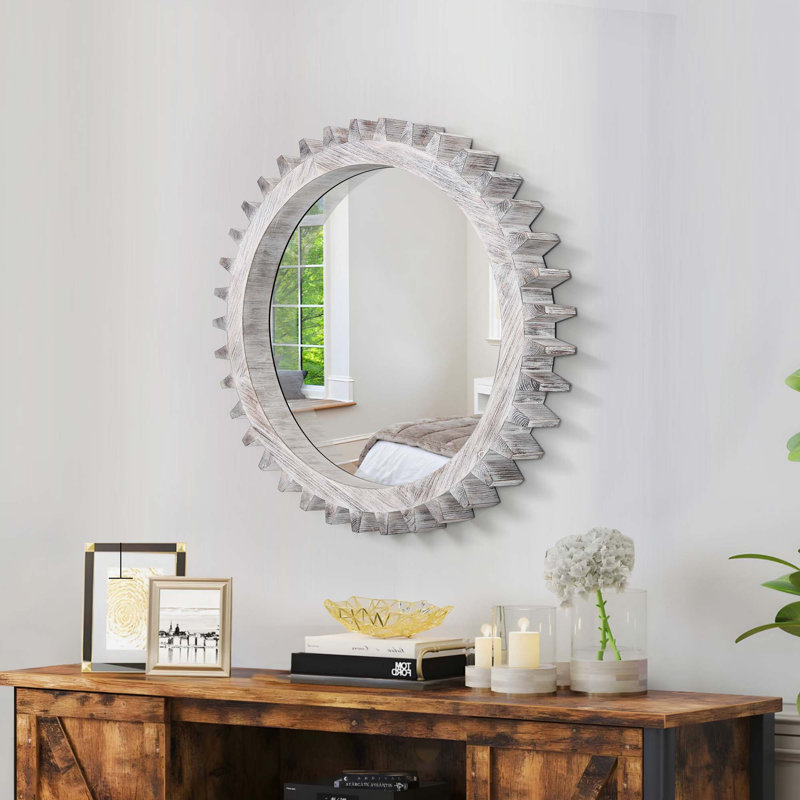  Miroir décoratif rond, Blanchies, 16,53 po x 16,53 po