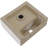 13'' x 11'' Wall Mount Bathroom Sink, Rectangular Ceramic Wall Hung Vanity Sink, Single Hole Faucet Compatible without Overflow, White-129401994