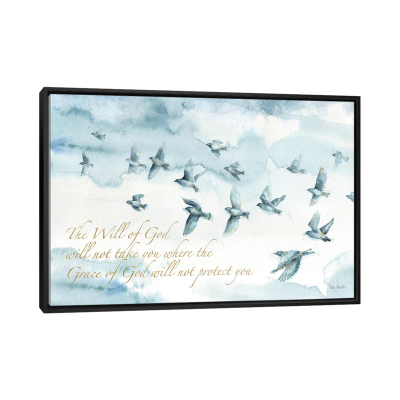 «Indigold XIII with Script», impression sur toile, H 18 po x l 26 po x P 1,5 po, Pas de tapis, Toile avec cadre noir