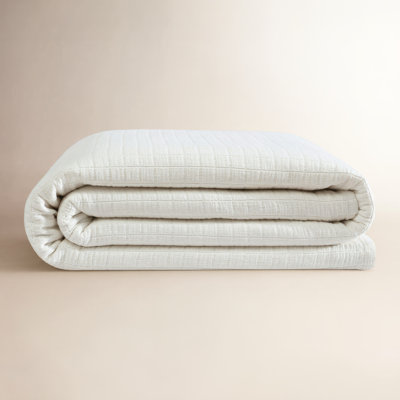 Calvin Klein Essential Solid Reversible Cotton Coverlet