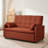 Modern style sofa bed futon with storage pockets and tufted upholstered backrest for bedroom living room lounge mall apartment-1991956426