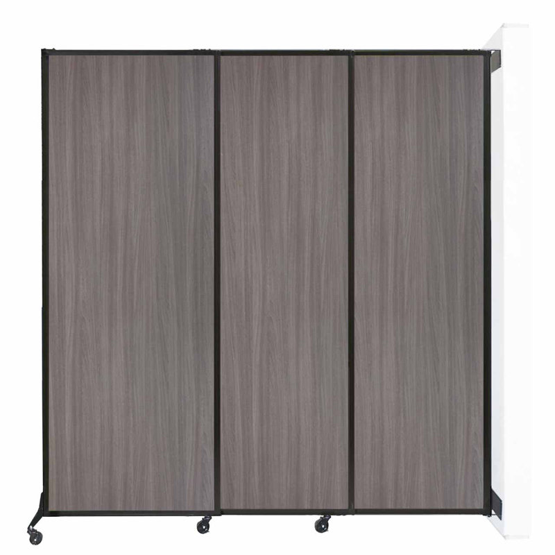 Cloison coulissante Quickwall, Orme gris, H 80 po x L 84 po