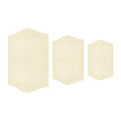Tapis pour salle de bain 100% coton Morissette, antidérapant, séchage rapide, lavable à la machine