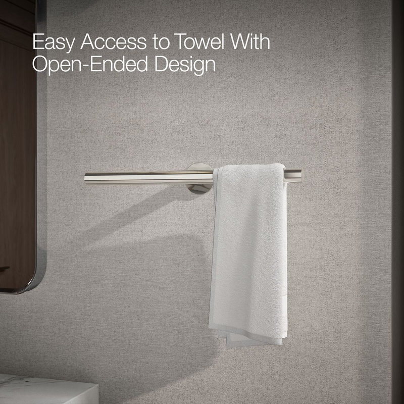 Components™ Double Towel Arm, Vibrant Polished Nickel