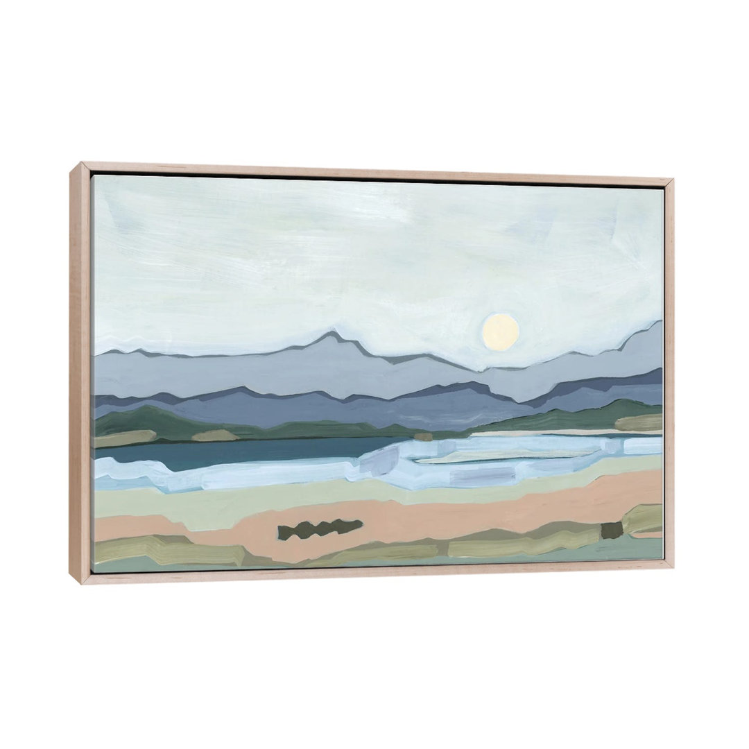 Moonrise Over The Valley, 2023 by Andrea Mejia - Gallery-Wrapped Canvas Giclée on Canvas