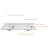 60" Quartz Bathroom Vanity Top With Double Rectangular Undermount Sinks And 4" Backsplash