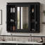 Armoire de salle de bain avec miroir, armoire à pharmacie murale avec 5 tablettes, armoire de rangement avec miroir-96370140