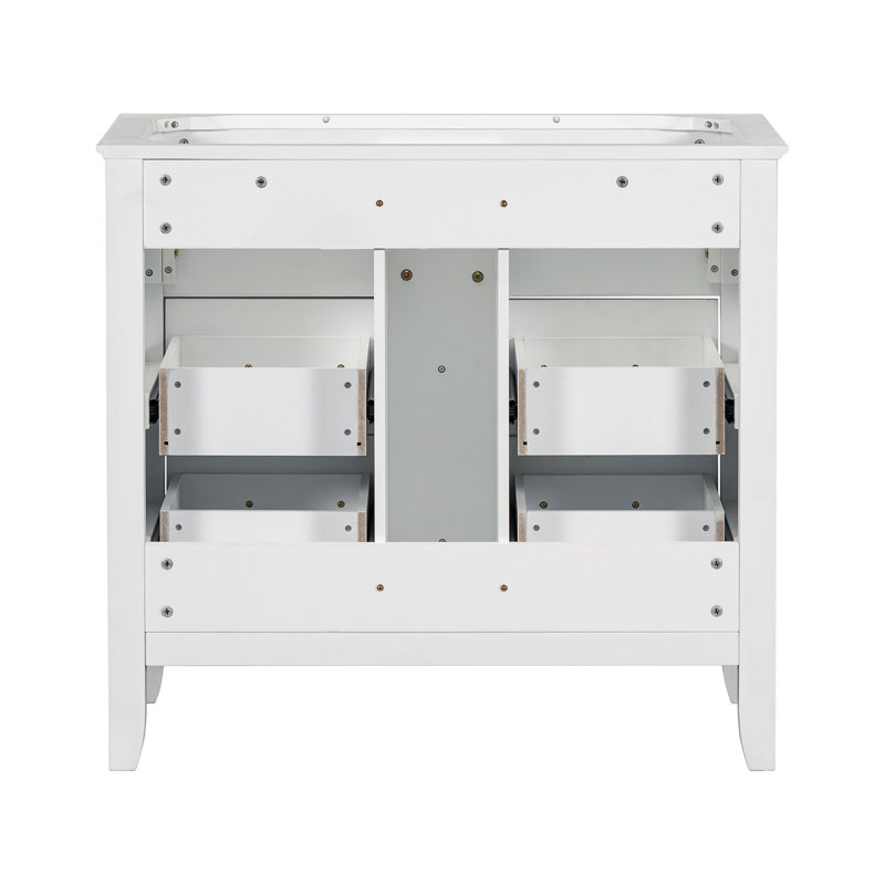 Ensemble de meuble-lavabo sur pied simple sans lavabo
