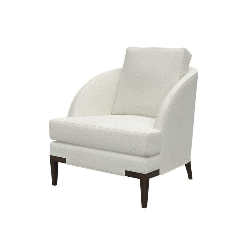 Fauteuil d'appoint Lido, Cottontail naturel, Expresso