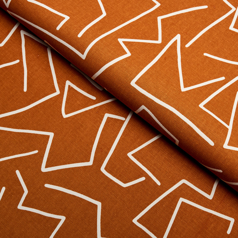 Tissu imprimé Schumacher x Hadiya Williams, Safran