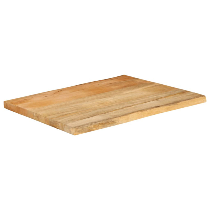 Bois de manguier naturel vidaXL, H 1 po x l 31,5 po x P 23,6 po