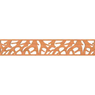 46 5/8"W x 8"H x 3/8"T Manton Fretwork Moulding, Cherry