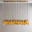 Lustre géométrique pliable en laiton avec accents en verre Montefonce-85359661-85359668