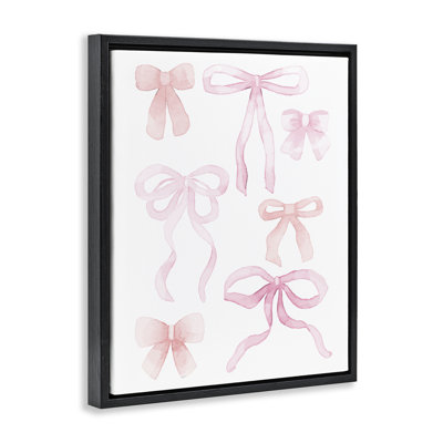 Cadre flottant rose avec aquarelles, design par Kim Allen