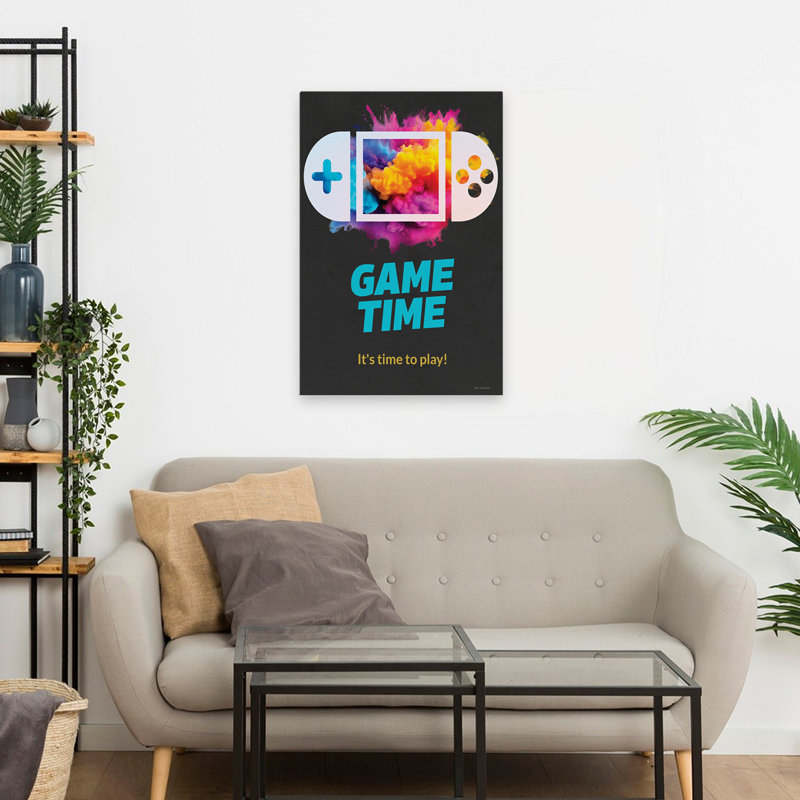 Game Time - Contemporary Modern Farmhouse, H 24 po x l 16 po