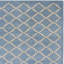 Tapis bleu / crème en laine touffeté à la main Carolene-1020675229